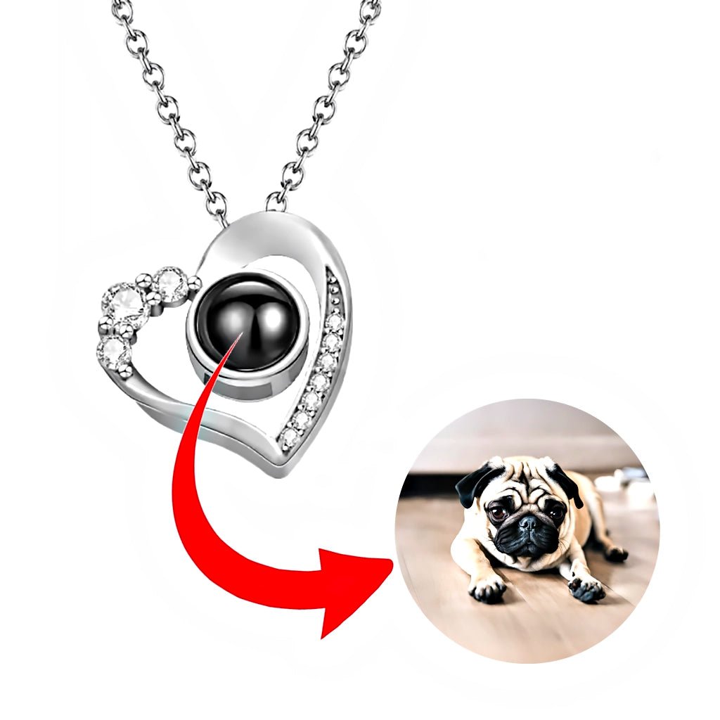 s925 Personaized Heart Photo Projection Necklace | Your Picture Inside - Photo Memory Bracelet™