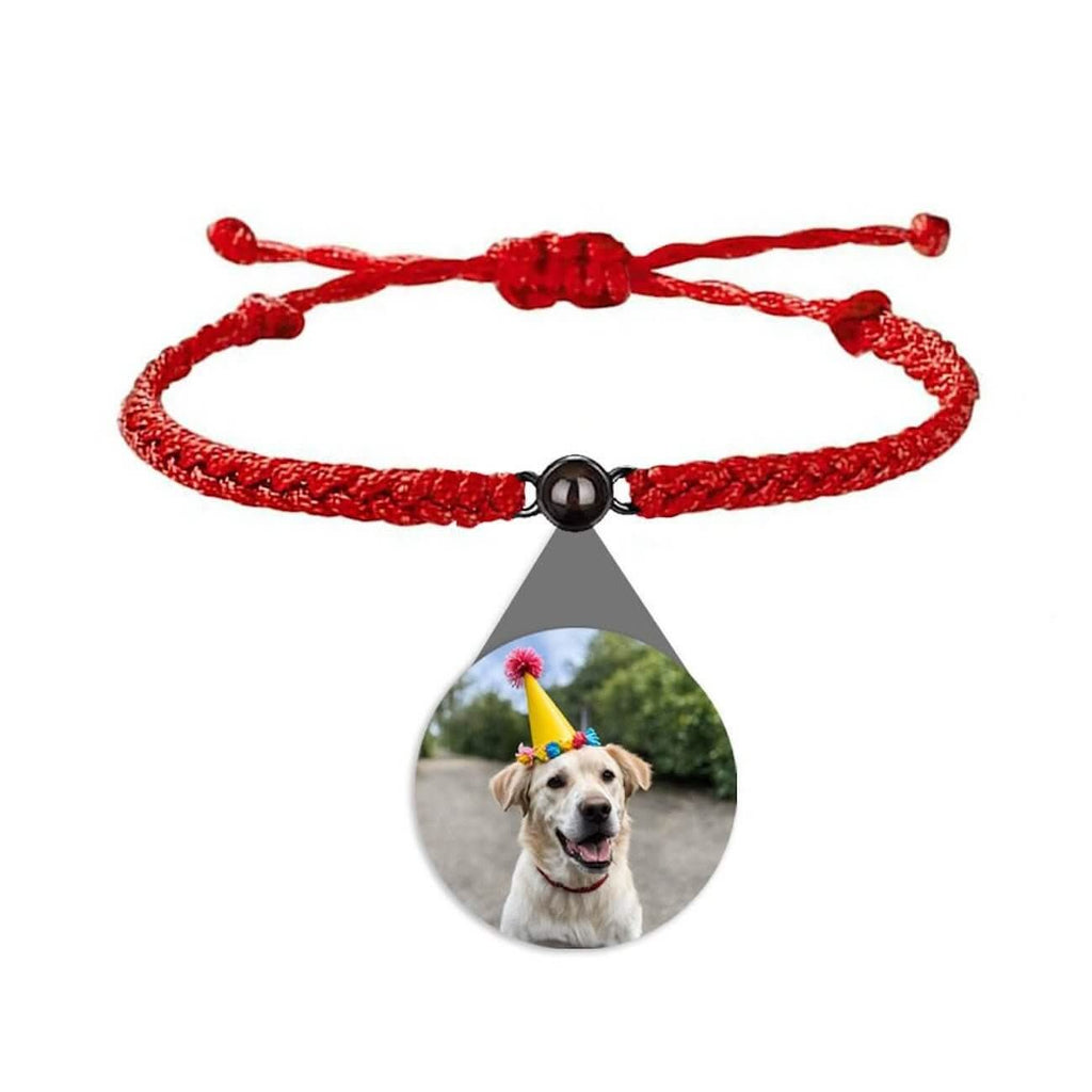 Braided Bracelet with Picture Inside Charm - Photo Memory Bracelet LLC