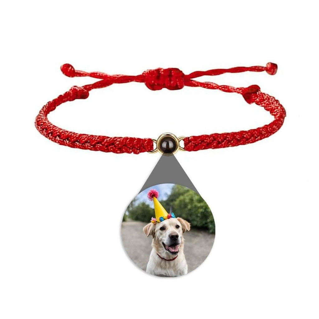 Braided Bracelet with Picture Inside Charm - Photo Memory Bracelet LLC