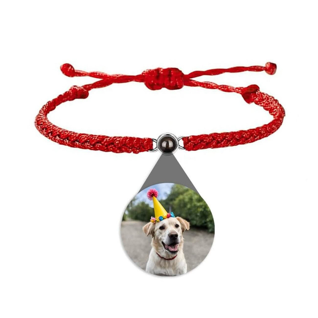 Braided Bracelet with Picture Inside Charm - Photo Memory Bracelet LLC