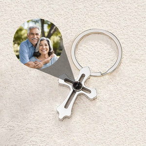 Carry Key Cross Cross Photo Key Chain | Personalized Custom Keepsake Gift