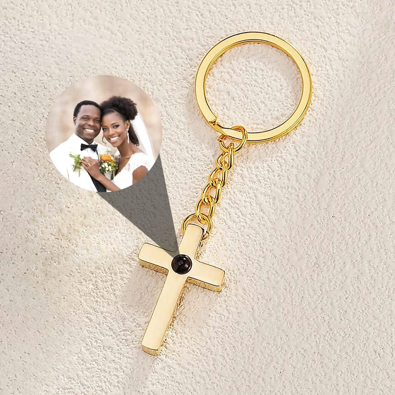 Key Chain Jpg Cross Photo Key Chain | Personalized Custom Keepsake Gift