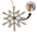 Nordic snowflake photo projection ornament with hidden picture inside