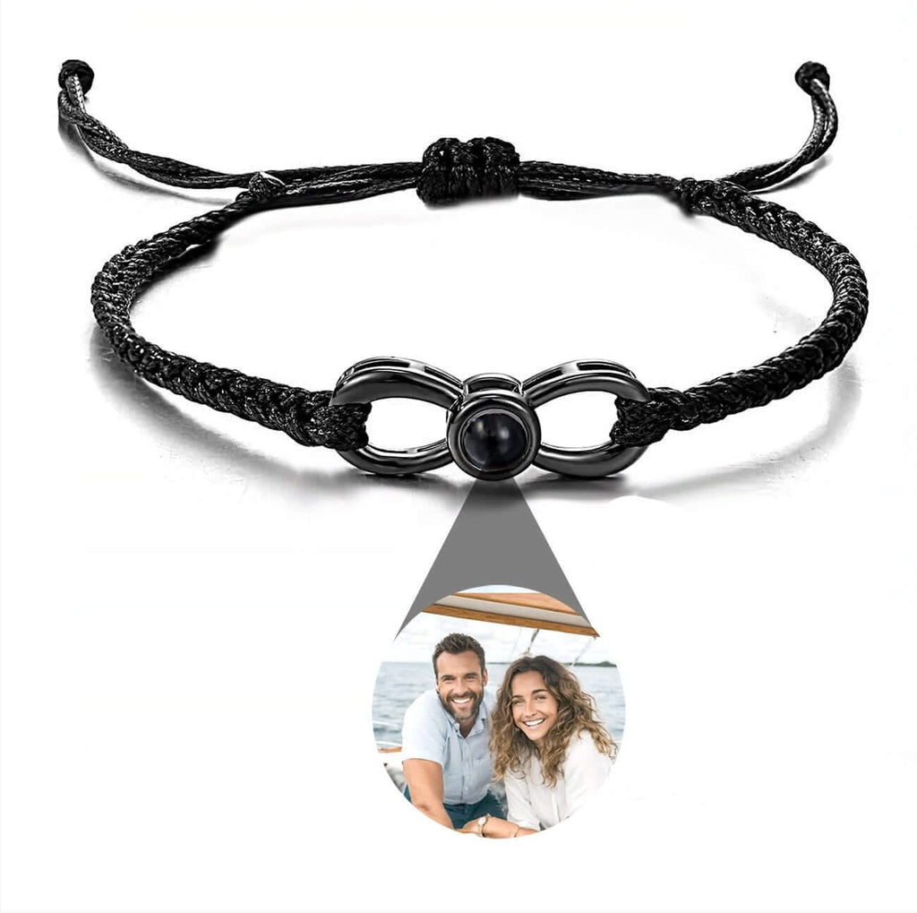 Infinity Bracelet with Picture Inside - Photo Memory Bracelet LLC