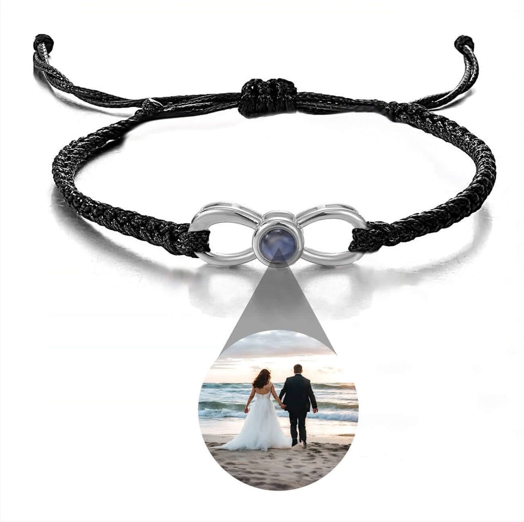 Infinity Bracelet with Picture Inside - Photo Memory Bracelet LLC