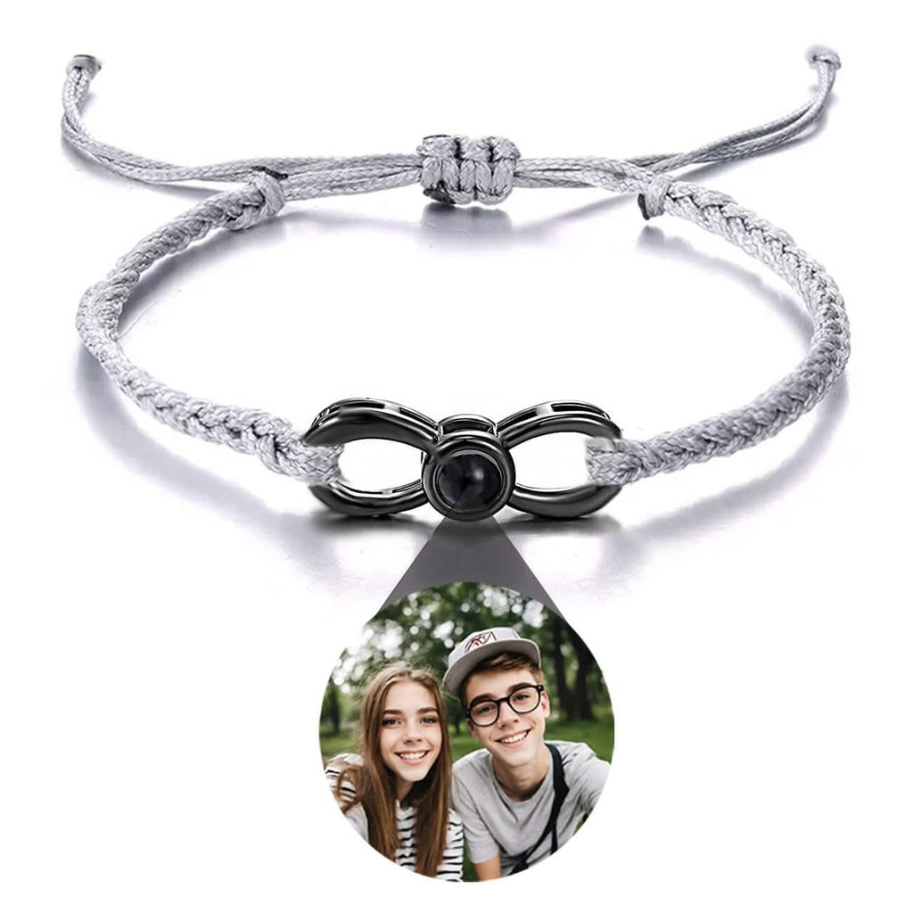 Infinity Bracelet with Picture Inside - Photo Memory Bracelet LLC