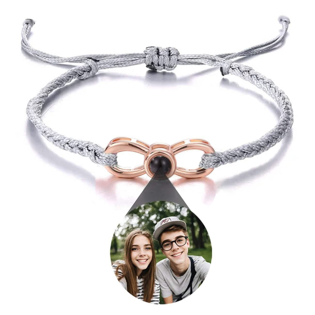 Infinity Bracelet with Picture Inside - Photo Memory Bracelet LLC