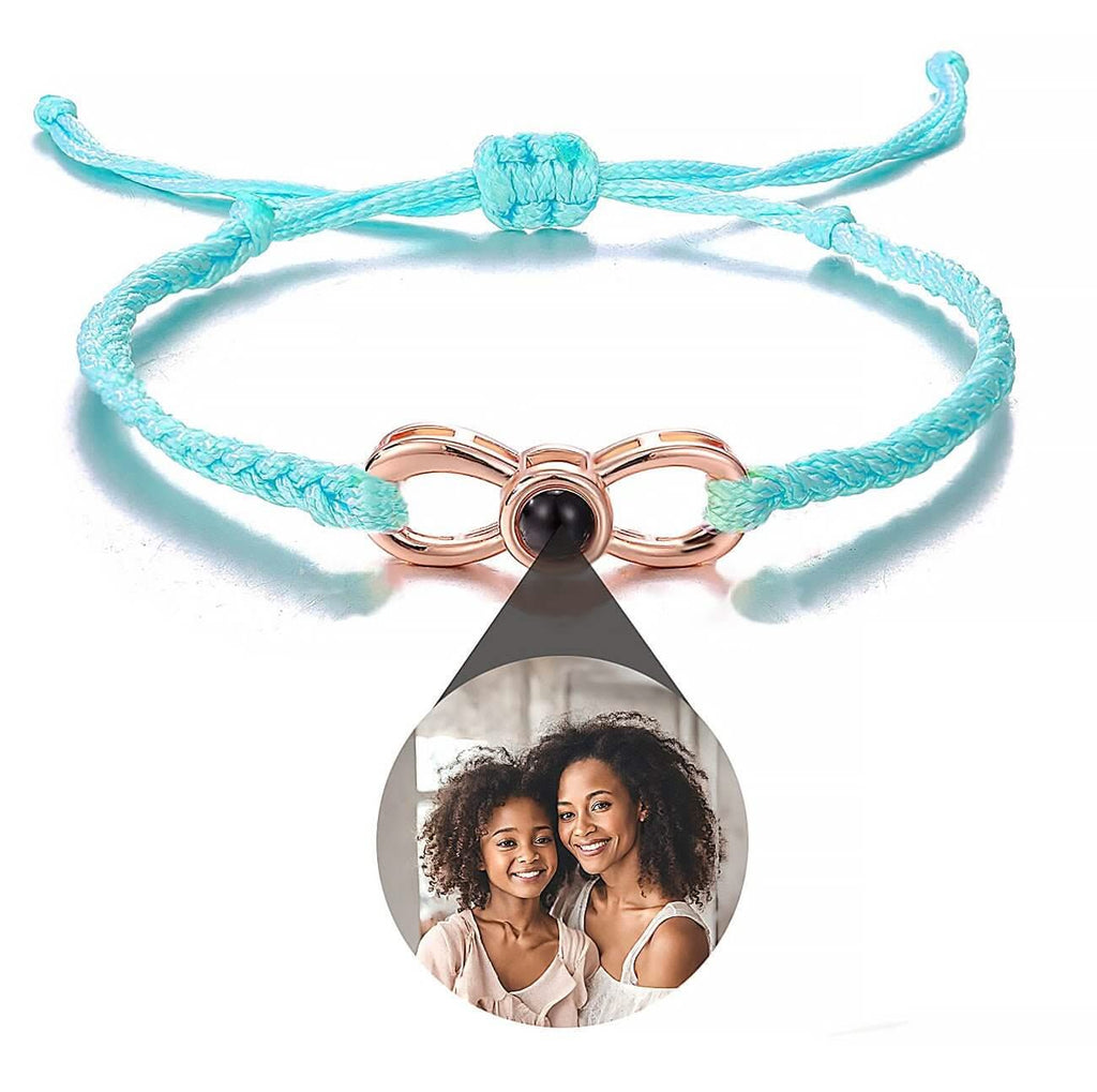 Infinity Bracelet with Picture Inside - Photo Memory Bracelet LLC