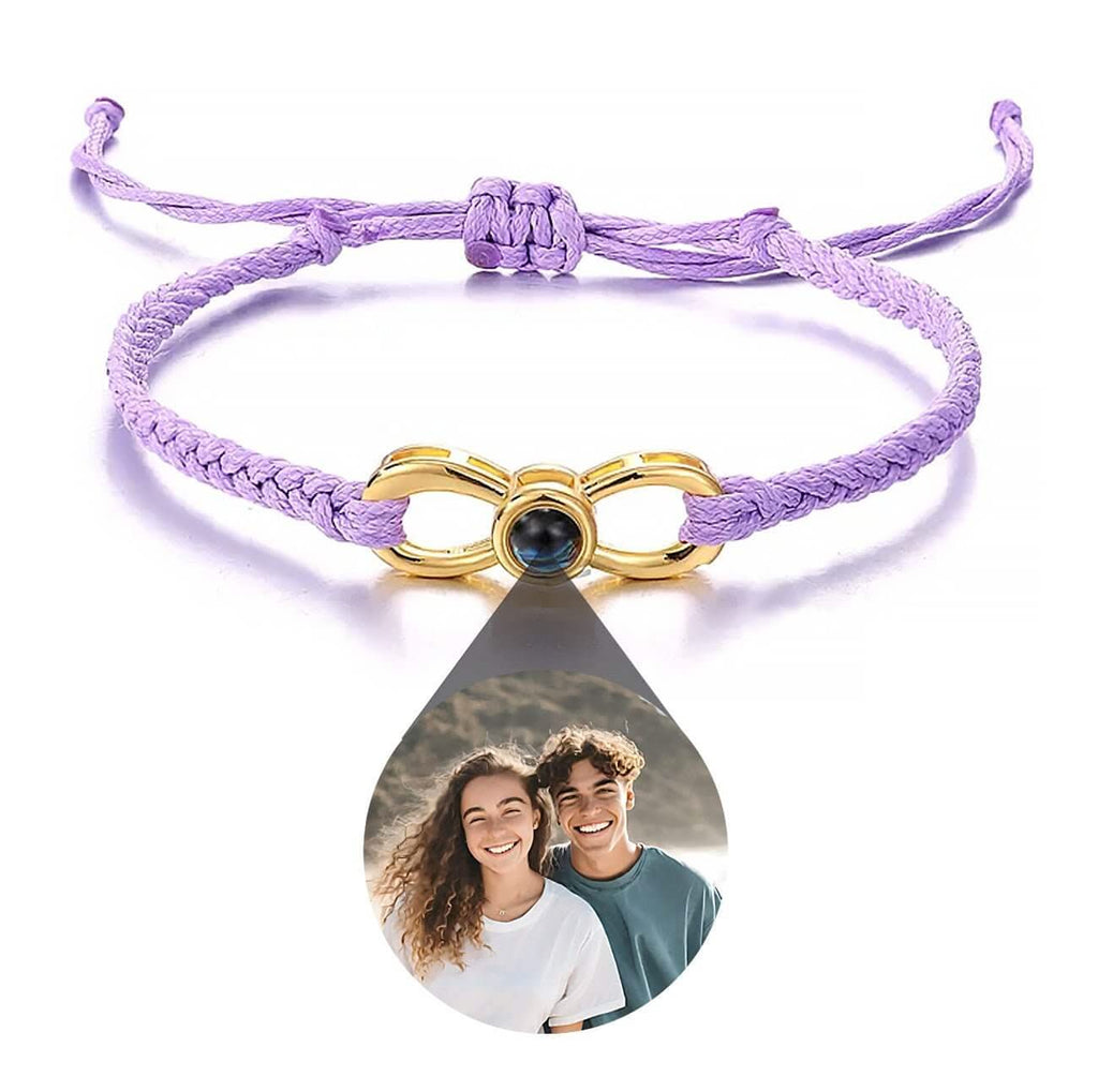 Infinity Bracelet with Picture Inside - Photo Memory Bracelet LLC