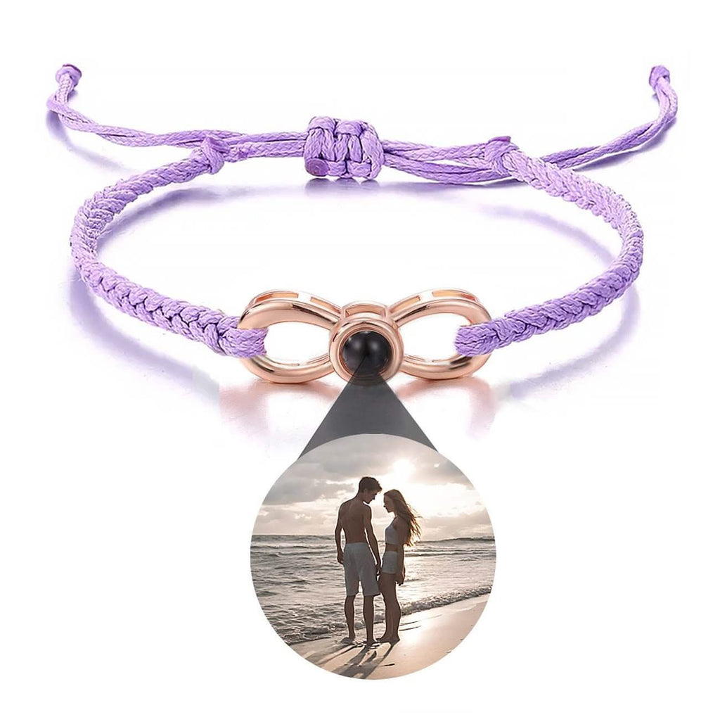 Infinity Bracelet with Picture Inside - Photo Memory Bracelet LLC