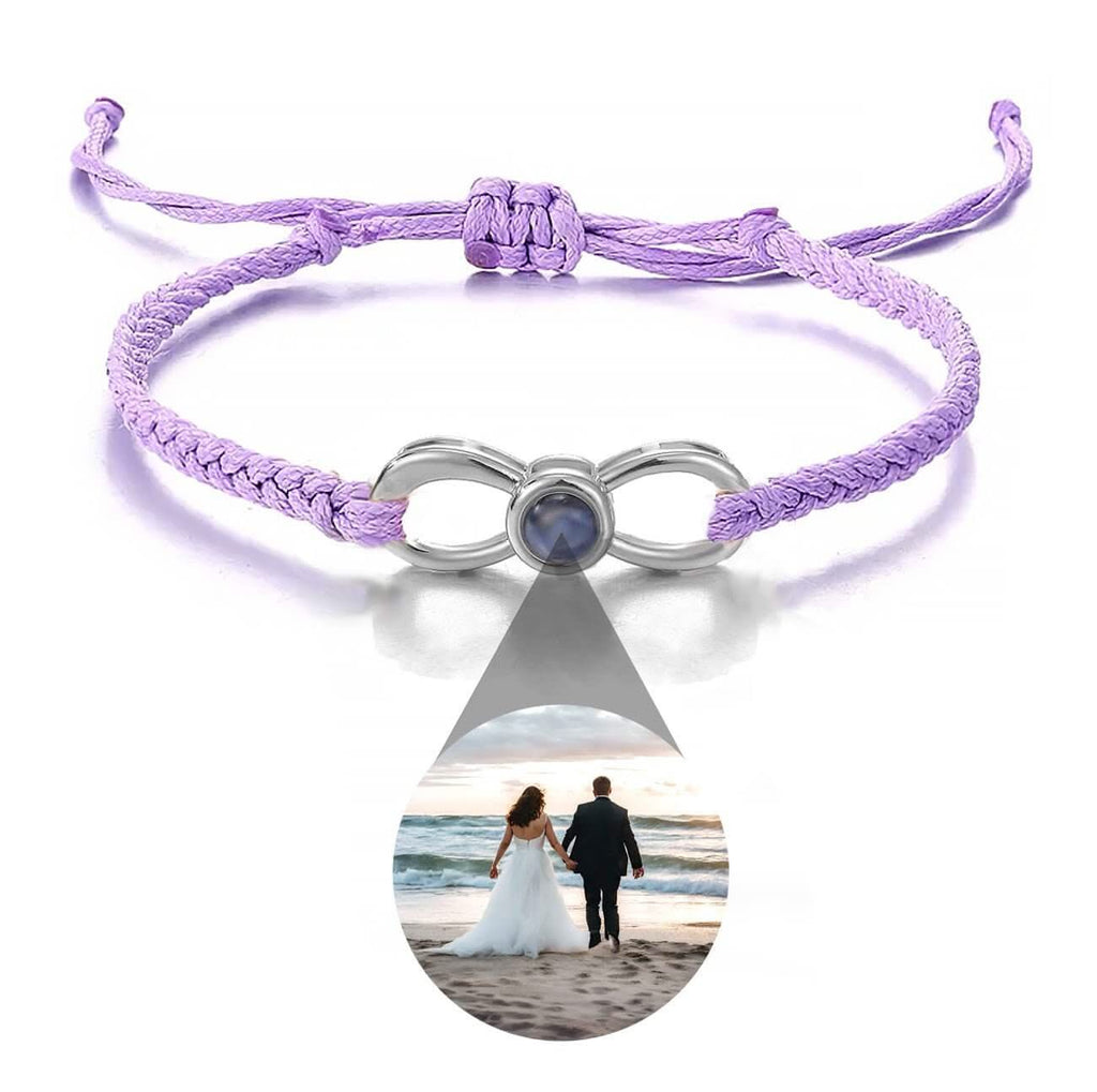 Infinity Bracelet with Picture Inside - Photo Memory Bracelet LLC