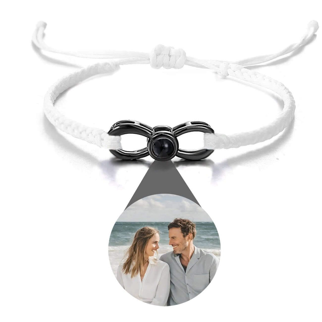 Infinity Bracelet with Picture Inside - Photo Memory Bracelet LLC