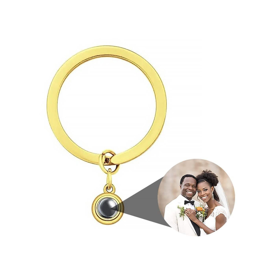 Key Chain with Photo Projection Picture Inside - Photo Memory Bracelet LLC