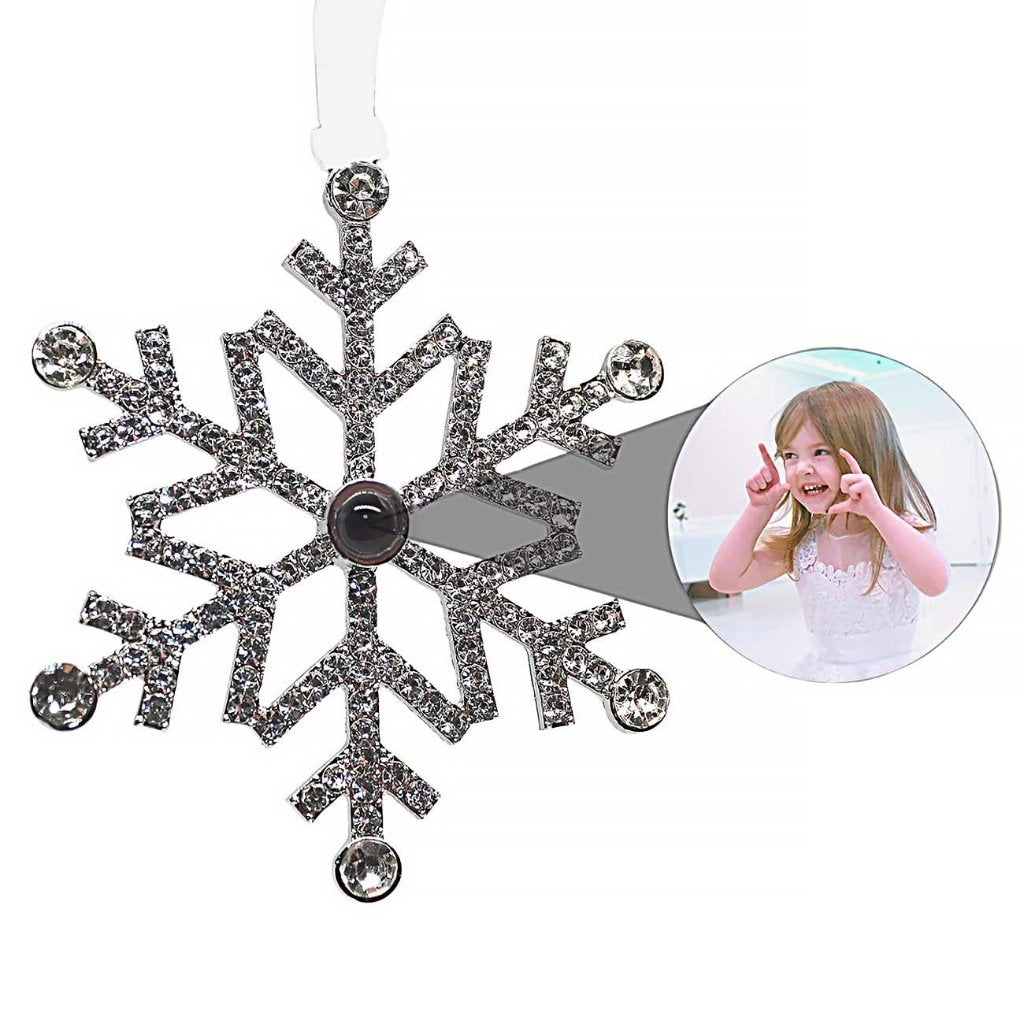Silver Snowflake with PIcture Inside 