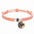 925s Circle Charm and Braided Cobraweve Photo Projection Bracelet - Photo Memory Bracelet