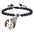 Natural Stone Beads and Circle Charm Photo Projection Bracelets - Photo Memory Bracelet LLC