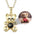 Personalized Photo Projection Teddy Bear Necklace for Girls - Photo Memory Bracelet LLC